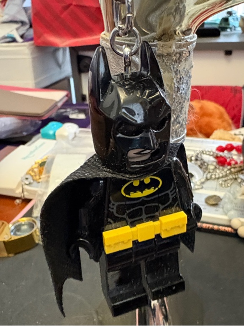 LEGO DC Superhero Batman Working LED Flash Light Keychain